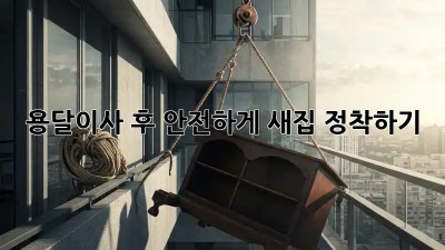 용달이사 후 안전하게 새집 정착하기